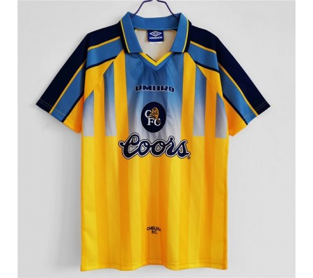 Chelsea 95/97 Away Yellow&Blue Soccer Jersey